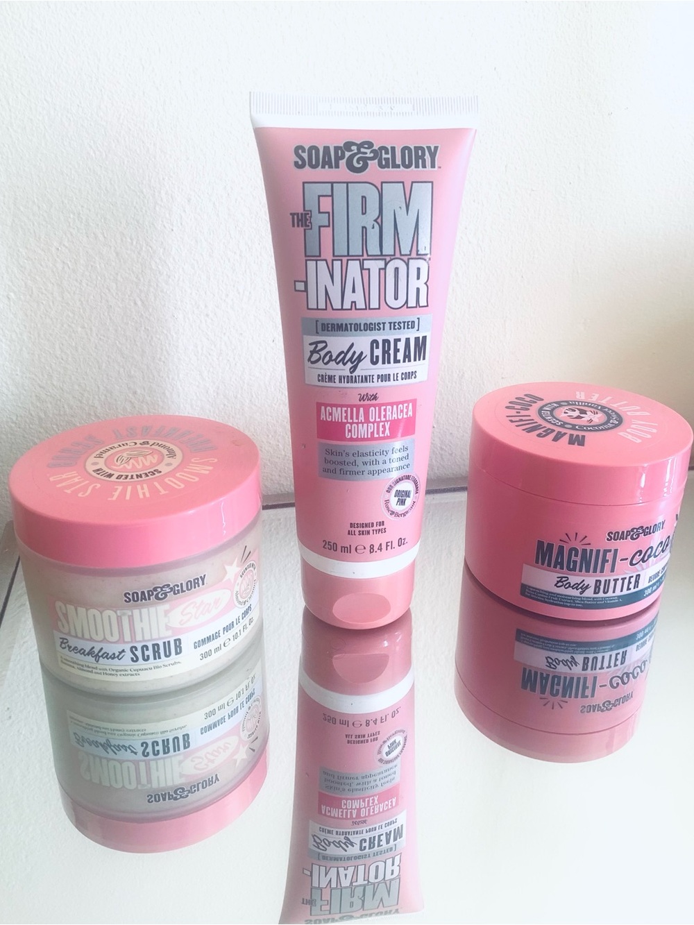 (Lot x 3)SOAP & GLORY CELLULITE FIRMNATOR+SCRUB+SMOOTHING CRÈME-All Full Size